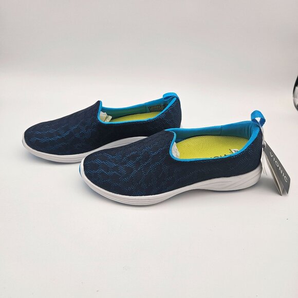 Vionic AMS Hydra Blue Walking Comfort Sneakers Slip On  Womens Sz 7.5 Wide NEW - Picture 4 of 8
